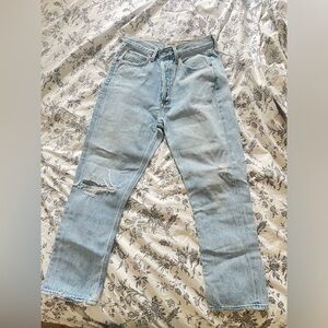 AGOLDE Riley High Rise Crop